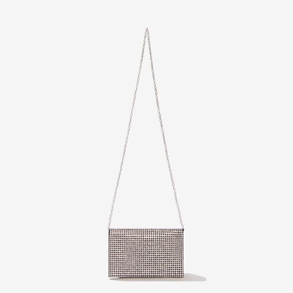 Amber sceats black Stella crystal evening wedding shoulder strap bag clutch - Picture 1 of 8